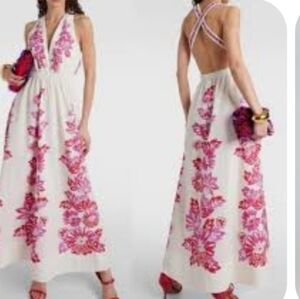 Farm Rio Birds Plunge Dress